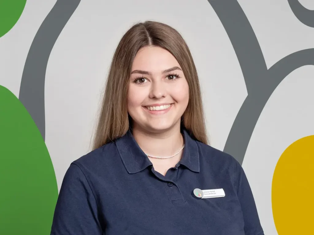 Jessica Herbst Medizinische Fachangestellte, Datenschutzbeauftragte. 2023 nach der Ausbildung in unserer Praxis übernommen.